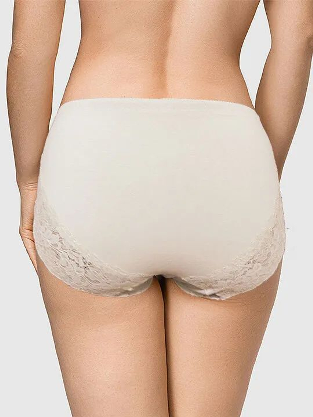 Трусы-слип с высокой линией талии из хлопковой ткани (Размер: XXL) (Цвет: черный)