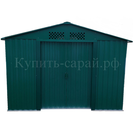 Металлический сарай GreenStorage Арчер D зелёный