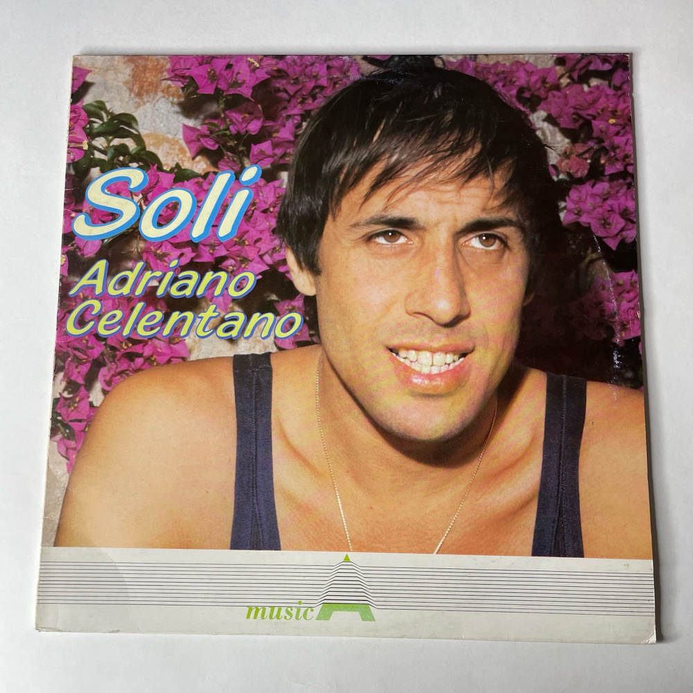 Винтажная виниловая пластинка LP Adriano Celentano Адриано Челентано Soli (Италия 1984)