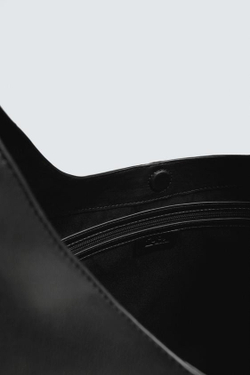 ZARA ОДНОТОННАЯ СУМКА-ШОПЕР, ЧЕРНЫЙ