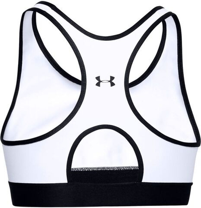 ТОП теннисный Under Armour Women's Armour Mid Keyhole Graphic Sports Bra - white