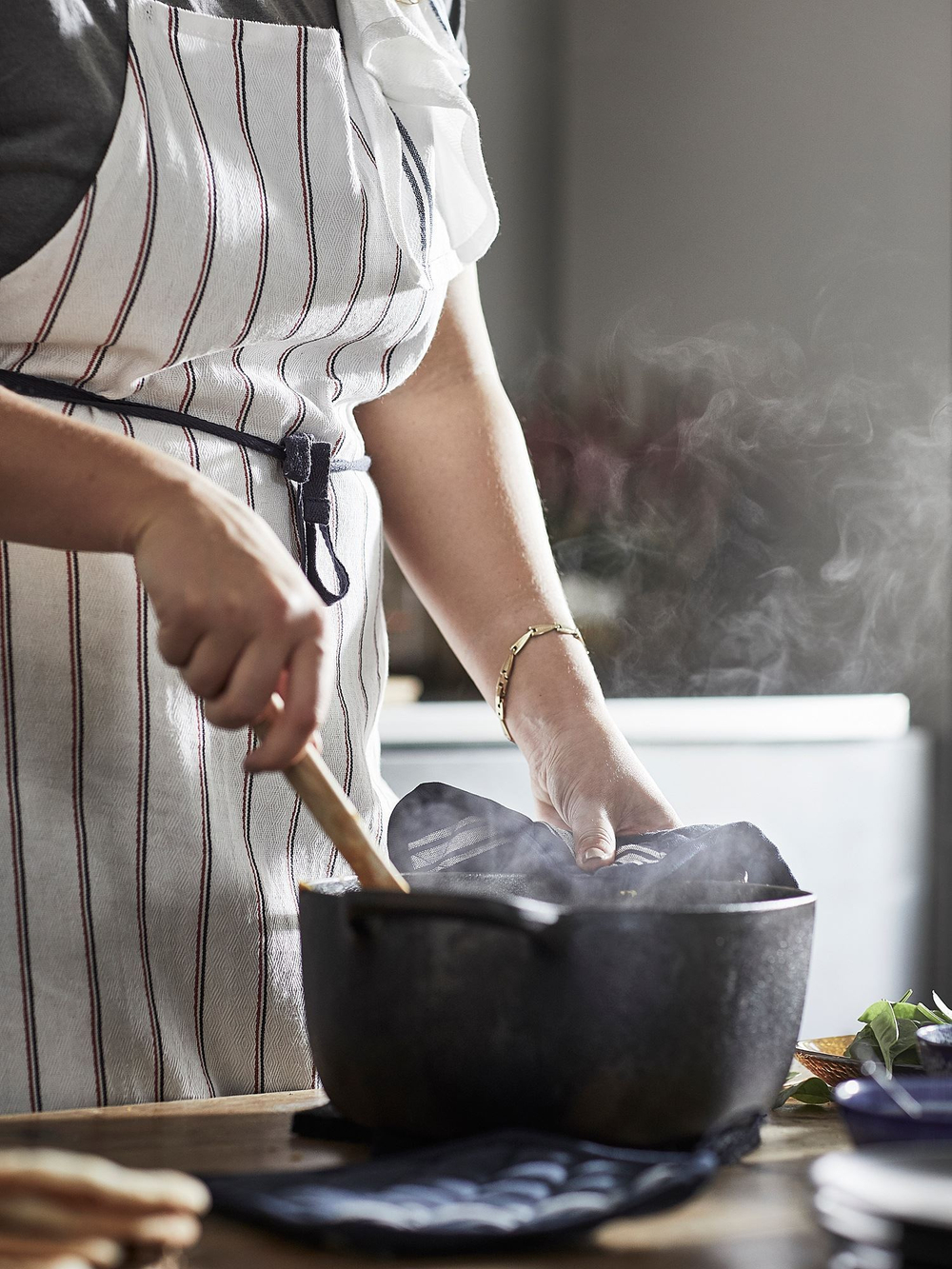 Прихватка IKEA HILDEGUN (ХИЛЬДЕГУН), Темно-синий, 19х19 см