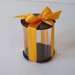 Упаковка для торта ТУБУС ПРЕМИУМ d-16 h-15 см (ЛХДФ Черный)