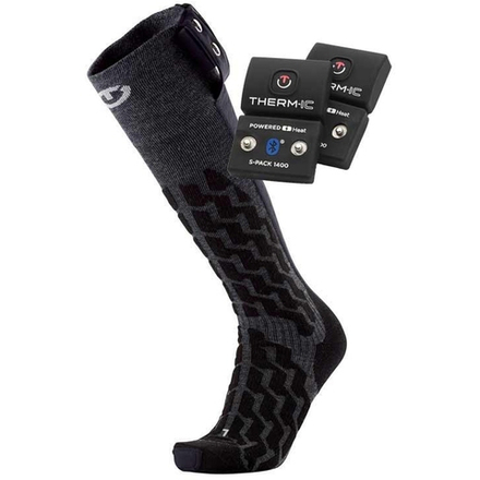 THERM-IC комплект T45-2202-400 Носки Powersocks Set - Heat Fusion Uni + Аккумуляторы S-pack 1400 BT (Bluetooth) (с управлением с телефона)