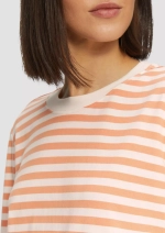 Полосатая рубашка из хлопкового джерси с длинными рукавами s.Oliver