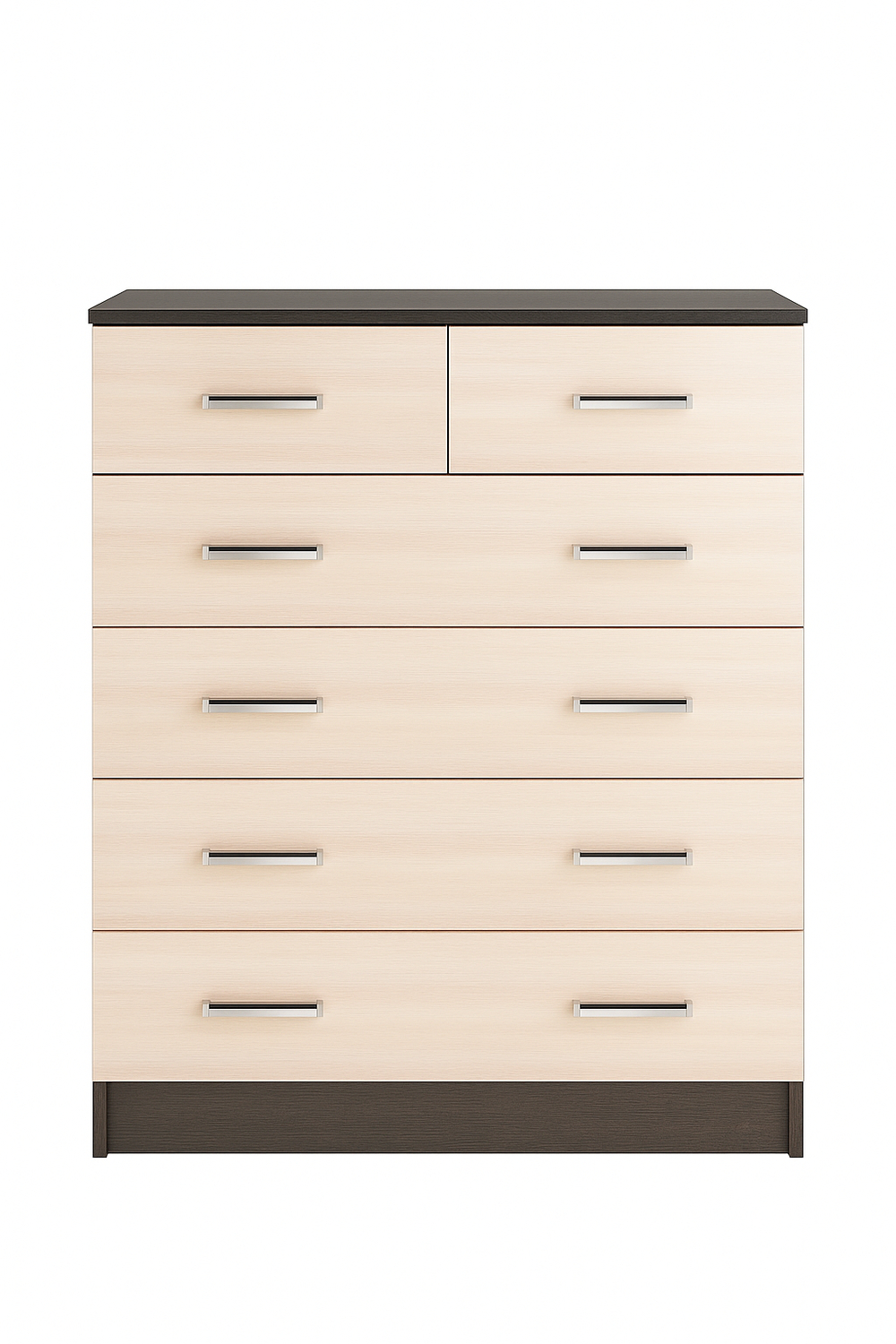 Комод большой Катрин 5, венге/дуб молочный