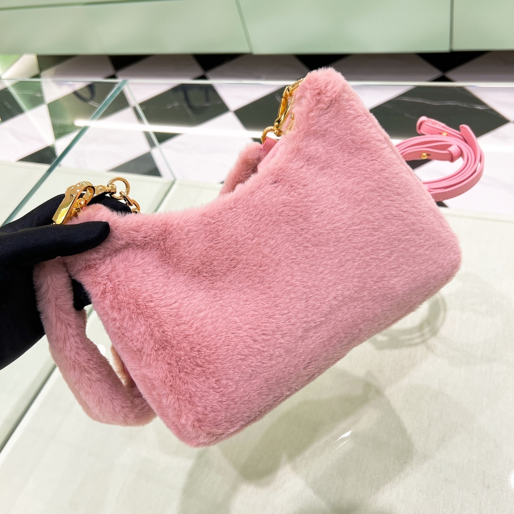 Prada Re-Edition Shearling Mini Bag