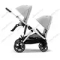 Прогулочная коляска для двойни Cybex Gazelle S SLV Lava Grey