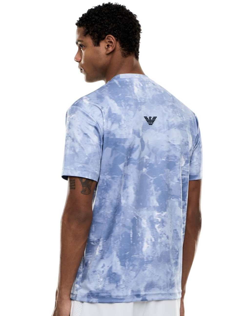 Теннисная футболка EA7 Tennis Pro In Ventus7 - fancy light blue