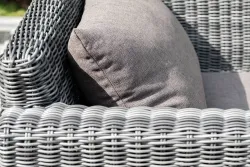 "Капучино" лаунж-зона из искусственного ротанга, цвет графит