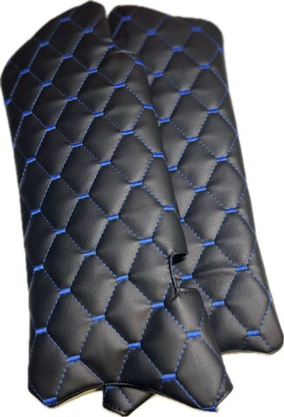 Чехлы на козырьки ВАЗ 2110, 2111, 2112 (синяя нить Рубин)