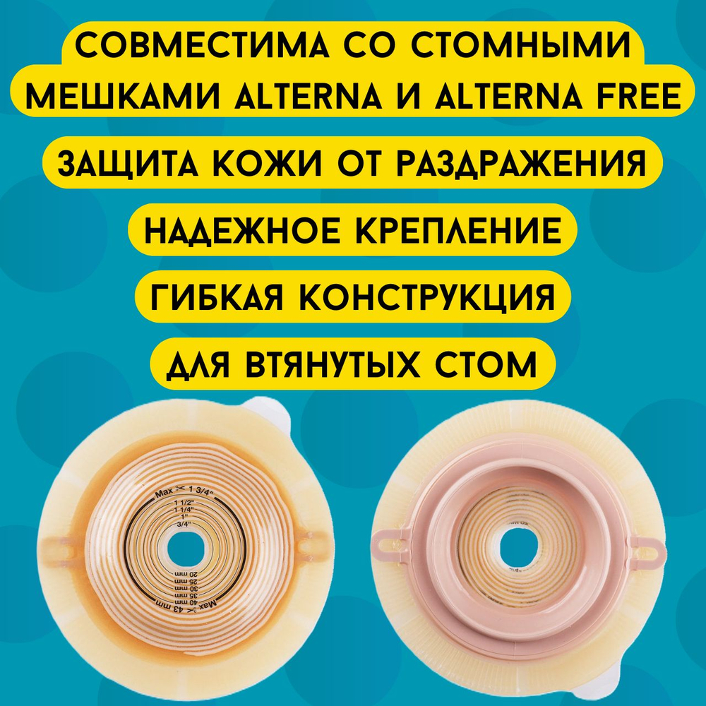 177500 Coloplast Пластины для калоприемника конвексные фланец 60 мм 5 шт