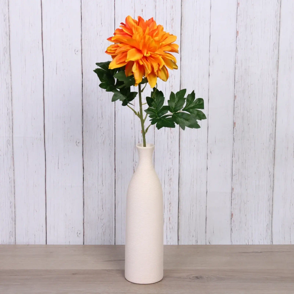 Цветок искусственный «Natur» 65см Георгин оранжевый