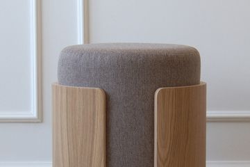 Пуф Lagom (капучино твид, натуральный дуб)