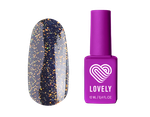 Топ без липкого слоя Lovely с огненным шиммером Hot Gold, 12 ml
