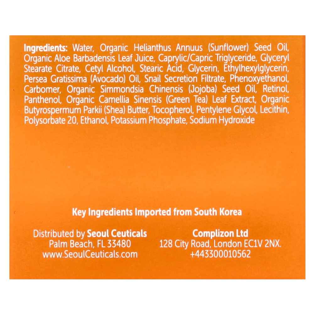 SeoulCeuticals, Многофункциональный восстанавливающий омолаживающий крем с улиткой, 60 мл (2 жидк. унции)