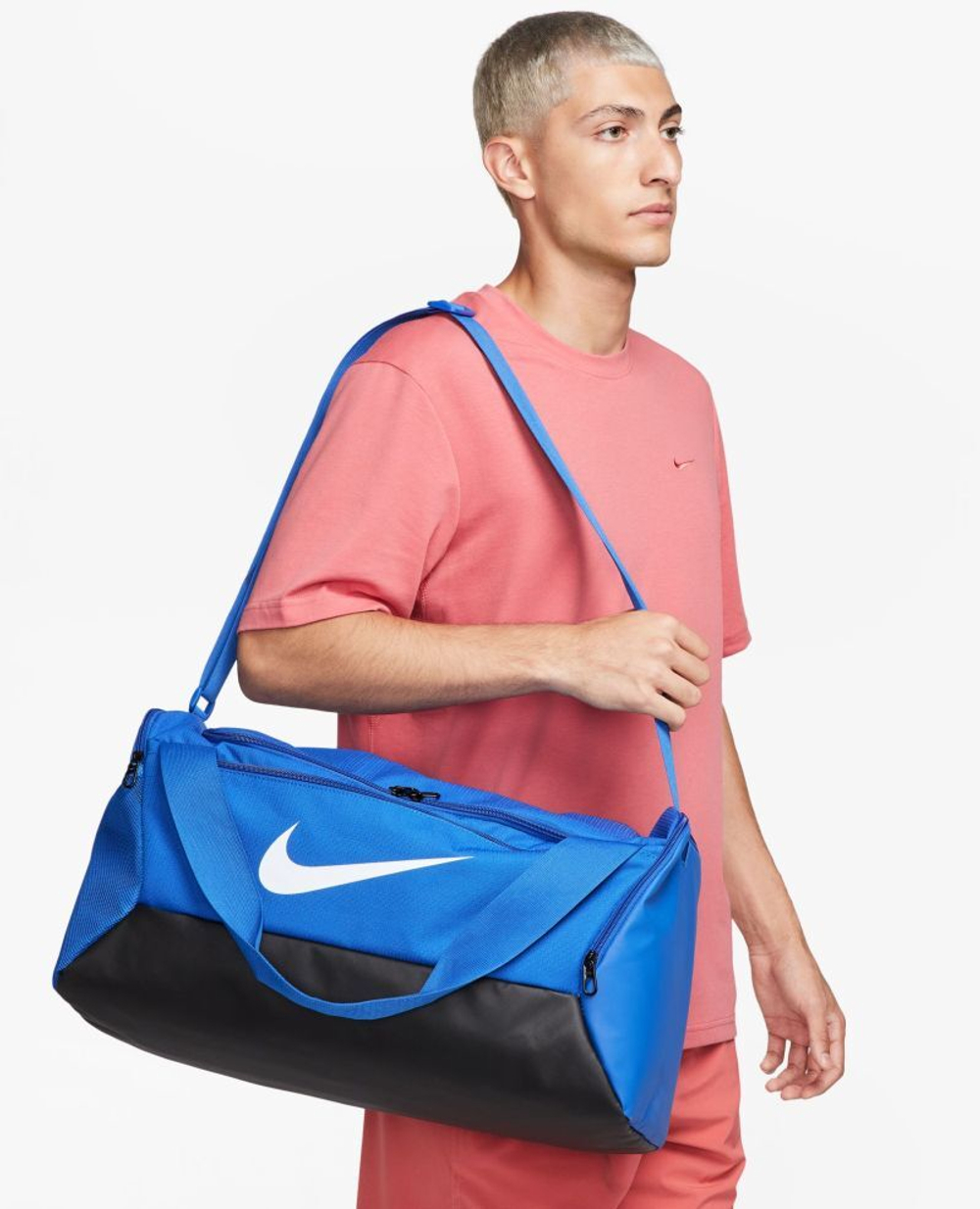 Сумка спортивная Nike Brasilia 9.5 Training Duffel Bag - небесный