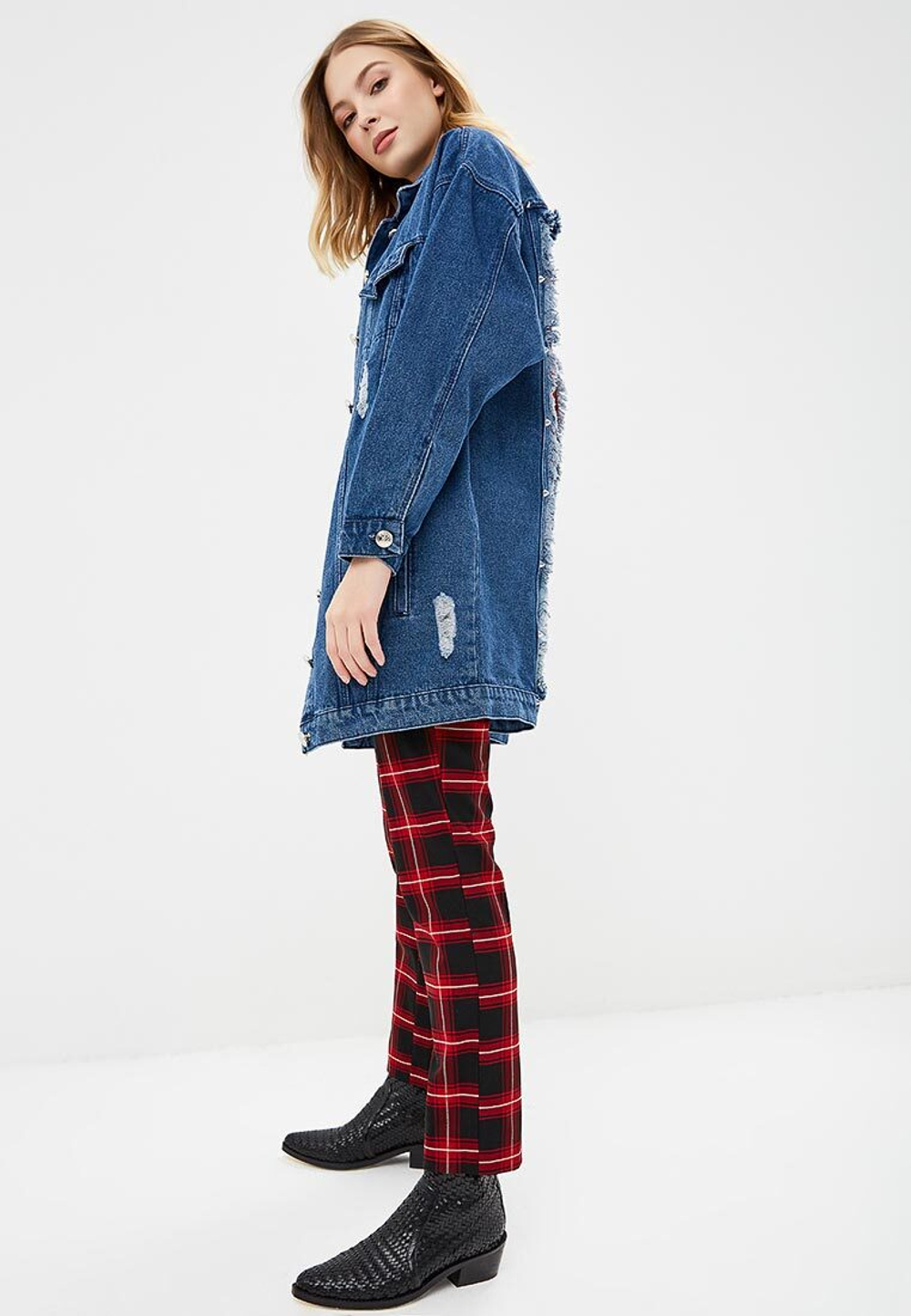 LIGVIANNI Джинсовая куртка Denim Jacket LOVE / HATE