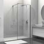 Душевое ограждение Vincea Walk-In VSW-1HS100CLGM 100 стекло прозрачное/профиль вороненая сталь