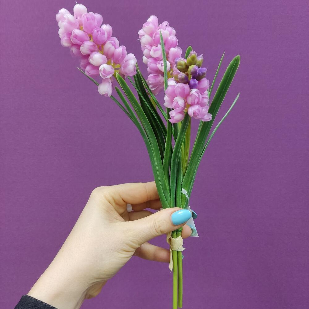 Мускари розовые. Латекс. Букет