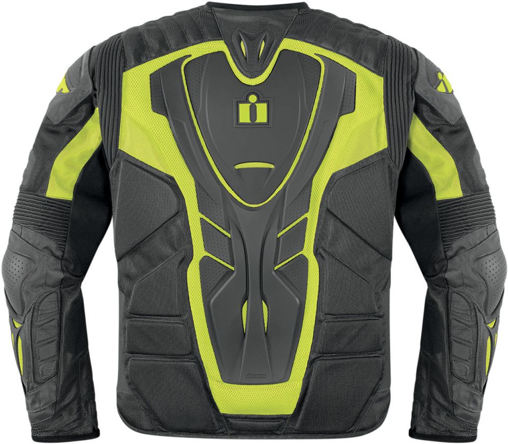 Мотокуртка - ICON OVERLORD RESISTANCE (текстиль, серо-зеленая)