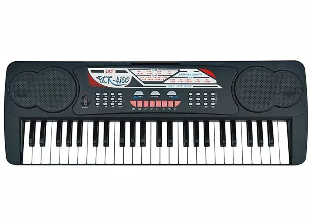 Meike MK-4100 Синтезатор, 49 клавиш. 16 тембров / 10 ритмов. 8 типов перкуссии. Микрофон в комплекте. Размеры: 745 х 262 х 83 мм. Вес: 2,5 кг.