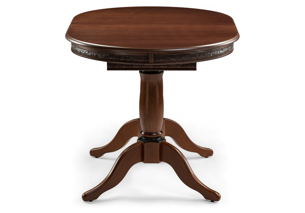 Стол деревянный Woodville Кантри 120 орех с коричневой патиной