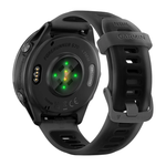 Спортивные часы Garmin Forerunner 570, 47 мм, силиконовый ремешок цвета «полупрозрачный чёрный»/чёрный Сланцево-серый алюминиевый безель, AMOLED-дисплей с Gorilla Glass 3. Ремешок с классической застёжкой — на запястье обхватом 135–205 мм