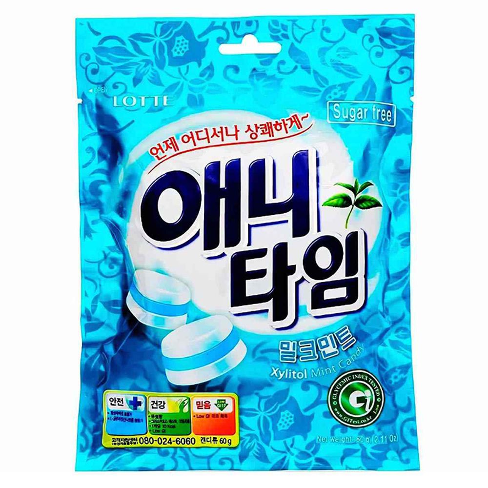 Карамель Anytime Milk Mint 60г