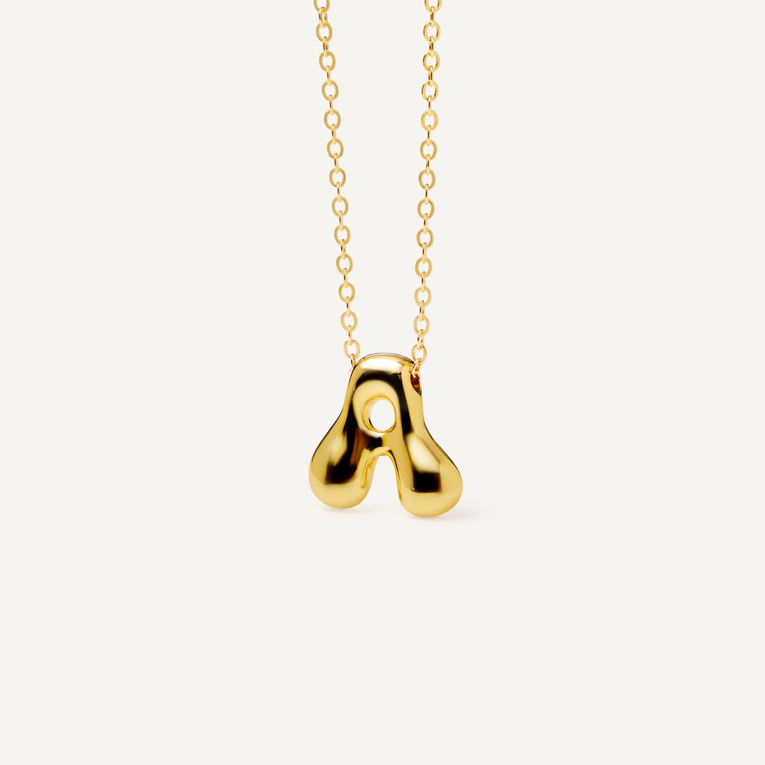 Колье My Puffy ABC Necklace - Gold