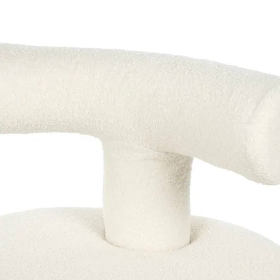 Лаунж-кресло Plump, белое букле