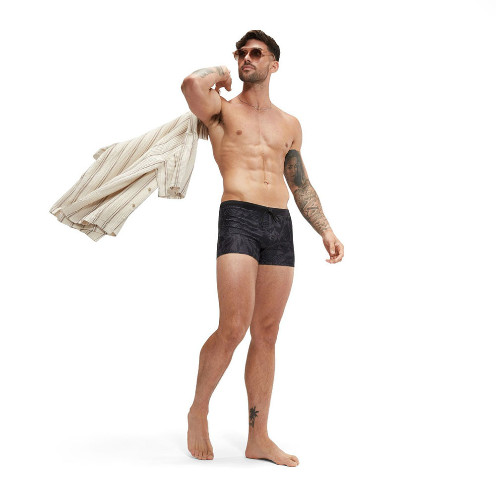 Плавки SPEEDO Valmilton Alov asht, 8-00303115749, р.34 (рос.50), нейлон, эластан, черно-серый