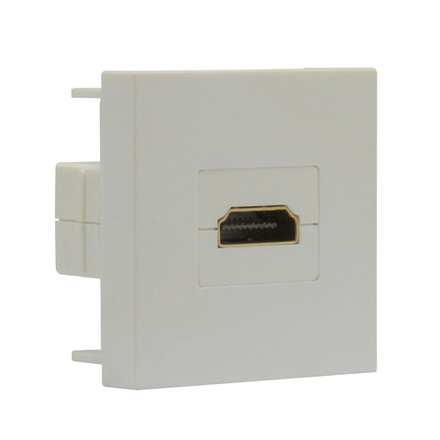 Розетка HDMI,  2мод.,  бел. (45х45мм),  серия (тип) DEC