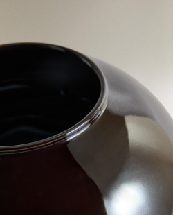 Zara Home Ваза из керамики, цвет коричневый, 25 см