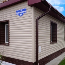 Сайдинг виниловый FineBer Blockhouse Classic Color Сакура 3660х232 мм