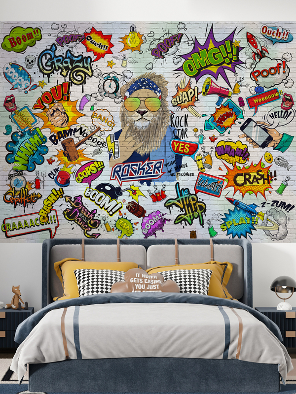 Фотообои подростковые граффити и надписи