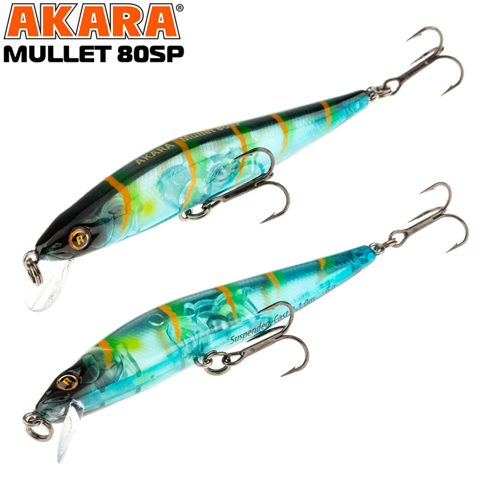 Воблер Akara Mullet 80SP 6,0 гр. (3/14 oz 3,1 in) A42