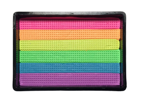 Многоцветные сплит - кейки  для работы кистью