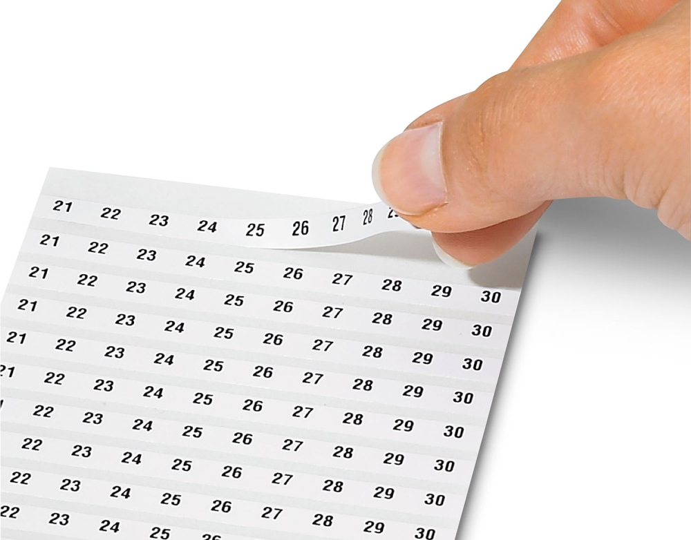 0804374 - SK 6,2/3,8:FORTL.ZAHLEN - Маркировочный лист