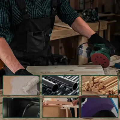 Шлифовальная машина эксцентриковая сетевая 300 Вт, 7000-13000 оборотов / мин, 6 скоростей POSENPRO