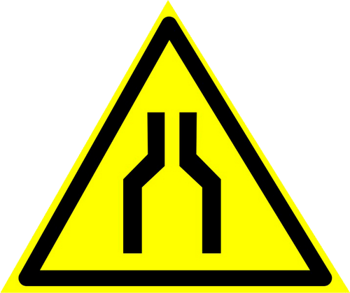 W30 "Осторожно. Сужение проезда (прохода)"