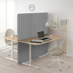 IKEA EILIF  (ИКЕА ЕИЛИФ)  -  Подставка для экрана, белая, 40x30 см