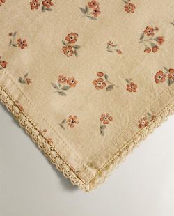 Zara Home столовая салфетка из хлопка, цветочный мотив, 45 45 см (комплект 2 шт.) · 4278/022