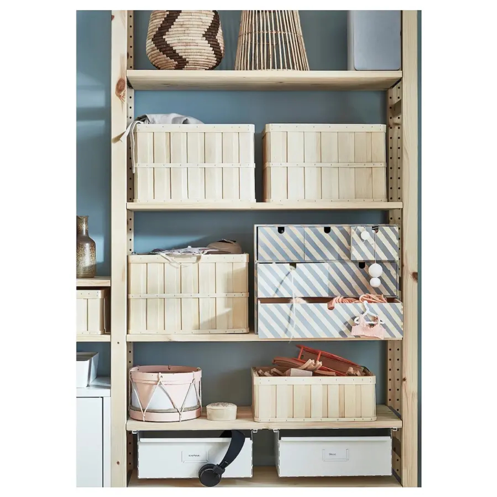 Комбинация для хранения - IKEA IVAR/ ИВАР ИКЕА, 344х30х226 см, сосна/белый