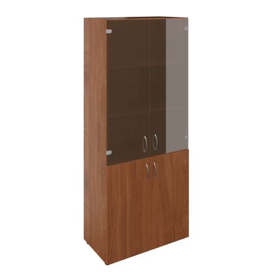 Шкаф широкий высокий со стеклом (без топа) ФР-6.0+8.0+51.0*2+8.3*2 800x448x1938