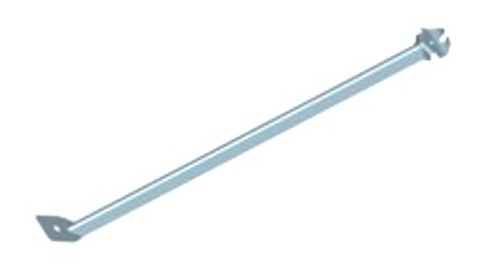 Скоба опорная для сетчатой полки белая