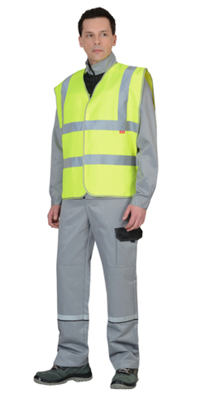 Жилет сигнальный "Универсал 400" G лимонный (тк. "Габарит")
