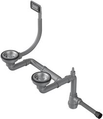 Арматура для полуторачашевых моек с универсальным прямоугольным переливом WK-1.5-UN-IN (арт.4956778)