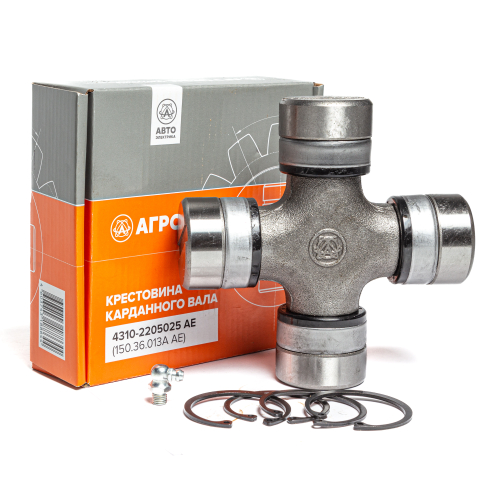 Крестовина карданного вала в сборе (50х155), КамАЗ, КРАЗ, МАЗ, БЕЛАЗ, ХТЗ (ан. 150.36.013А)