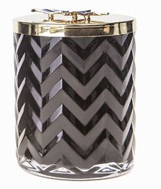 Большая черная свеча "ёлочка" с золотой пчелой и платком, Cote Noire